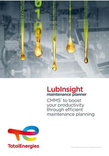 LubInsight maintenance planner brochure