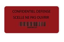 Extreme temperatures anti-fraud sticker seal customizable