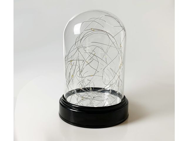 Decorative glass dome shaped LED lamp
