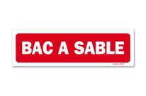 Sandpit warning sign