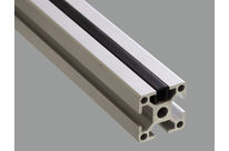 Cover profile - 6 mm slot - black