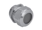 Cable glands nickel-plated brass with solid sealing insert without drilled hole