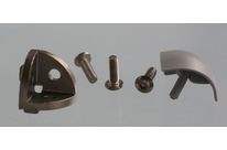 Assembly connector – three round 6mm profiles Grey