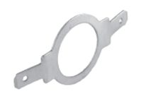 Grounding straps suitable for EMC cable glands