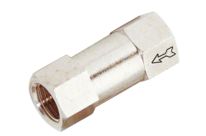 Pneumatic fittings with standard non-return valve