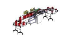 Automatic labeling machine for conical and cylindrical packaging | Autofix LTV2-OSX