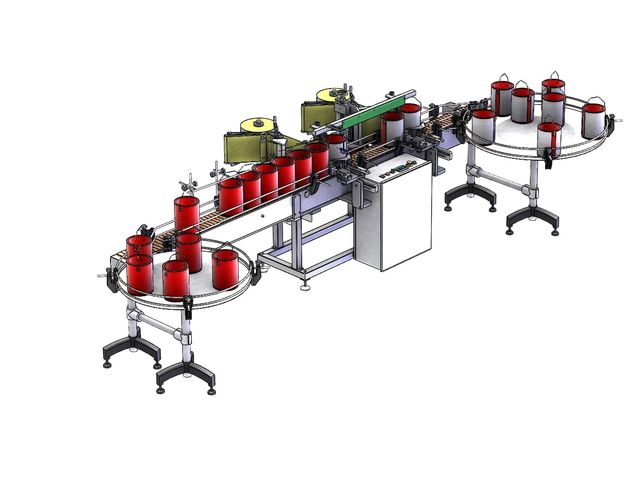 Automatic labeling machine for conical and cylindrical packaging | Autofix LTV2-OSX