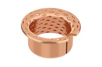 Bronze bearings made of CuSn8 with lubrication indents : MBZ-B09 