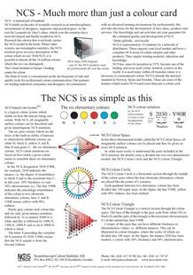 NCS - Natural Colour System, much more than a colour card