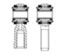 Rod ends dimension series K 2RS version maintenance required