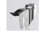 Steel swivel forks with single bolt hole : Serie RAR / LAR
