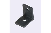 Black Anodized Thin Bracket for 10 mm slot aluminium profile