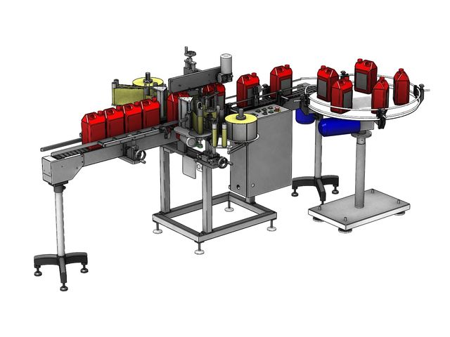 Automatic labeling machine for various flat packaging | Autofix LTV2-PLC