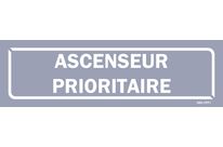 No access sign &amp;quot;elevator priority&amp;quot; - Grey background