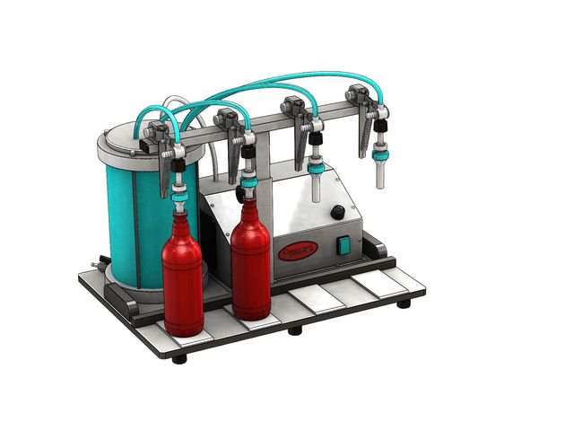 Vacuum filler for glass or rigid plastic bottles | Alphamaster