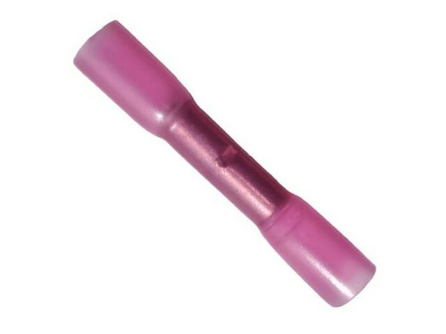 100 crimp waterproof heat shrink butt connector red 0.5 - 1 mm²