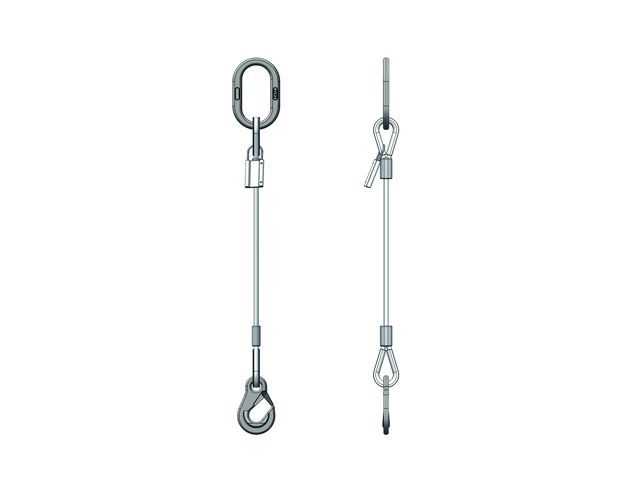 1-leg stainless steel wire rope sling  - HRA type