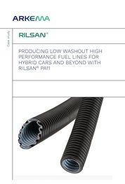 Producing low washout high performance fuel lines for hybrid cars and beyond with RILSAN® PA11