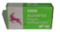 No10 Coppered Staples - Box of 1000 Staples : AgN101M - Staples for packing stapler