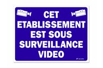 Under video surveillance signpost