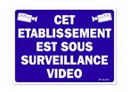 Under video surveillance signpost