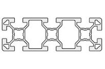 Aluminium profile 40x120 10mm slot