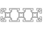 Aluminium profile 40x120 10mm slot