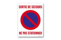 Picto of no parking signpost