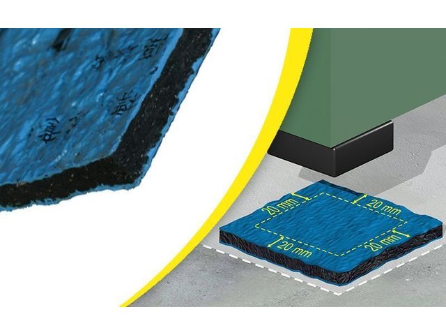 Self-sealing damping mat - Blue 15 Gripsol®