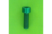 Hex Socket Screws : Hex Socket Round Head - Aluminium - Blister pack of 5 Hex Socket Round Head Screws, P60 OA Aluminium, Green