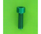Hex Socket Screws : Hex Socket Round Head - Aluminium - Blister pack of 5 Hex Socket Round Head Screws, P60 OA Aluminium, Green
