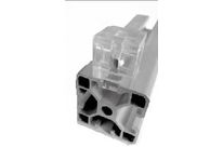 Panel Support Bracket - for 5 mm thickness - 8 mm slot - white