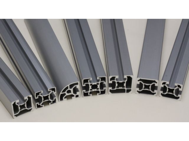 Black Anodized Aluminium Profile 10 mm Slot 40x40