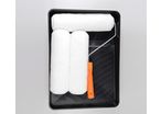 Paint roller Set - 5 Pieces - 3x230 mm roller cover, 1x230 mm roller frame, 1x230 mm plastic tray