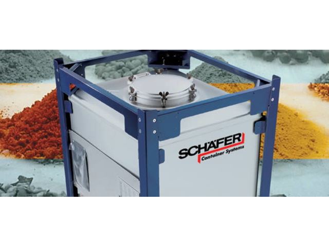 Reusable stainless steel containers for bulk materials