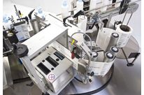 Thermal transfer coder for printing information on labels: barcode, time, batch number