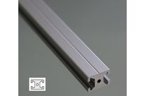 Flat aluminium profile 20x15 – 6mm slot