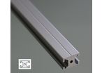 Flat aluminium profile 20x15 – 6mm slot