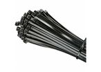 Cable ties 4.5x360 mm black set of 5 100pcs bags