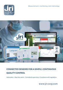 JRI MySirius: Connected monitoring solution for a simple, continuous quality control