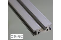 Flat Aluminium Profile 6mm and 8 mm Slot 40x15
