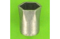 &quot;Rivklés&quot; Flush Nuts : Rivklés, Stainless Steel - Hex Body - Thin Head, Open Body