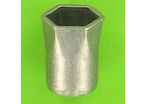 "Rivklés" Flush Nuts : Rivklés, Stainless Steel - Hex Body - Thin Head, Open Body