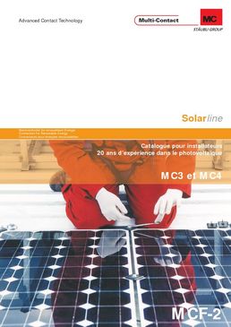 Catalogue MC3 et MC4 for PV installers