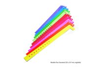 Flexible, vinyl security wristband in blank, solid color