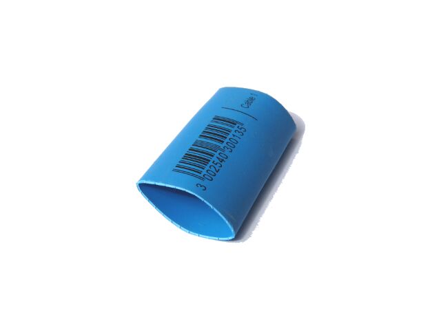 Thermoretractable sleeve printing and cutting for cable wire tracking