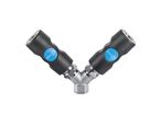 Raccord prevoS1 - female threaded twin coupler