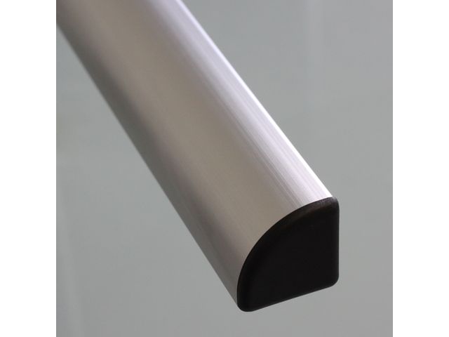 Rounded End Cap 40x40 10 mm slot profile - Grey
