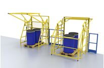 Swinging safety gate type G with grid