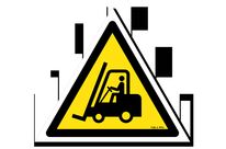 Handling vehicles sign with picture